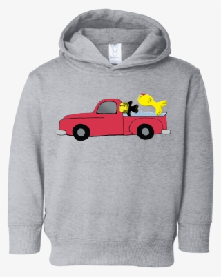 Truck With Fish Toddler Fleece Hoodie - Daddy 2 A Princess