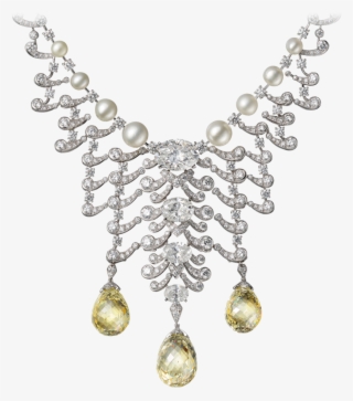 High Jewellery Necklace Platinum, Yellow Diamonds, - Cartier High Jewelry Yellow Diamond Necklace