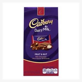 Cadbury Dairy Milk Fruit & Nut Candy, - Cadbury Chocolate