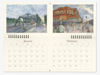 Toronto Sketches 2019 Wall Calendar - Transporter Bridge