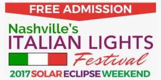 Italian Lights Festival Solar Eclipse Nashville Tn - Graphic Design