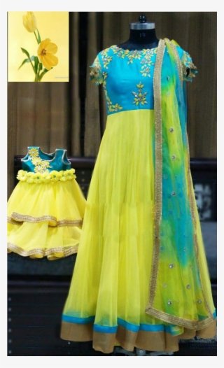 Buy Indian Dresses Online Designer Sarees, Designer - Mother Daughter Dresses For Anarkali