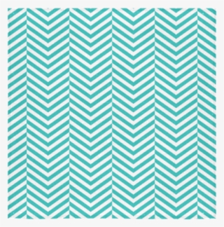 Turquoise And White Classic Chevron Pattern Square - Pattern