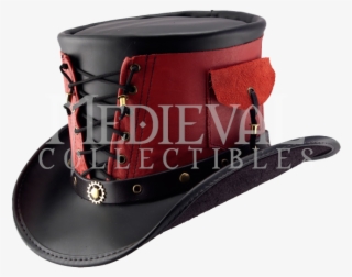 In Steampunk Fashion, Even The Hats Wear Interesting - Top Hat Steampunk Red