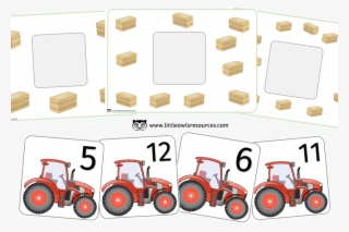 Tractor And Hay Number Match - Tractor