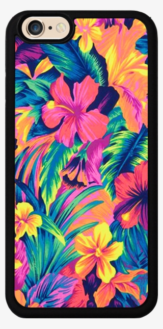 Tropical Flower Pattern Case - Hawaiian Background