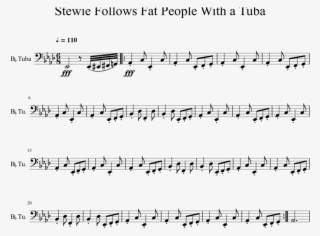 Following Fat People Around With A Tuba Sheet Music - Document
