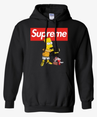 Top Sale Bart Simpson Supreme Gucci Shirt G185 Gildan - Supreme Hoodie Bart Simpson