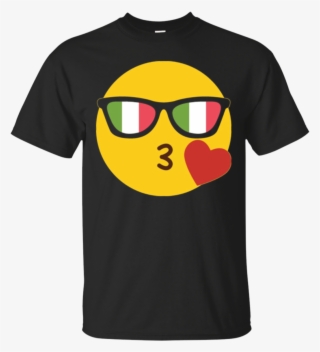 Emoji Italy T-shirt Italian Italia Flag Sunglasses - Funny History Teacher Shirts