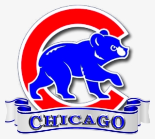 Chicago Cubs Logo, Chicago Cubs Baseball, Cubs Fan, - Cubs Logo With Flag