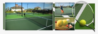 Lighted Tennis And Basketball Courts At Compass Pointe, - Soft Tennis