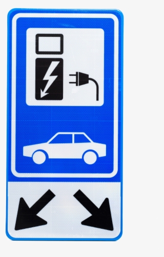 Ev Box Parking / Charging Sign Double - Laadpaal