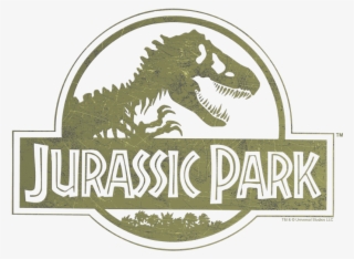 Jurassic Park Distressed Logo Men's Regular Fit T-shirt - Label