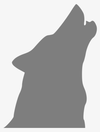 Wolf Howling Dog Canine Gray - Wolf Head Outline Howling