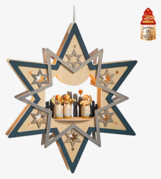 Illuminated Hanging Star "angelic Melodies\ - Christmas Tree