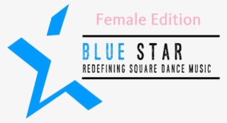 Female Blue Star Logo - Black Star Square