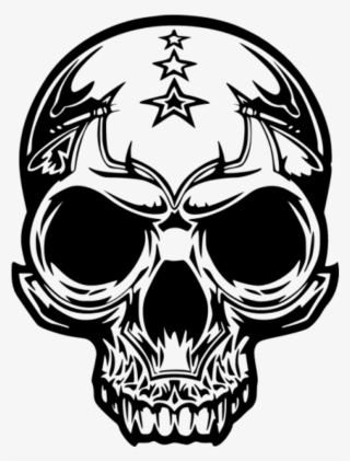 Black Sticker - Dream League Soccer 2018 Skull Logo