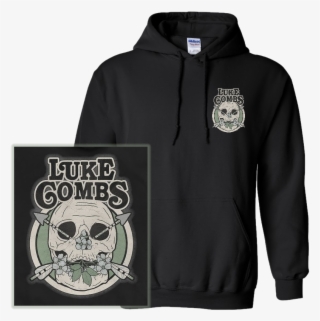 Luke Combs Black Skull Pullover Hoodie - Hoodie