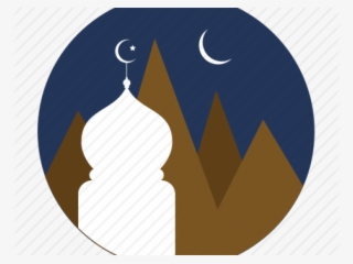 Mosque Clipart Moon Png - Illustration