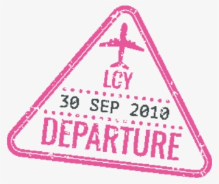 passport stamp departure - triangle