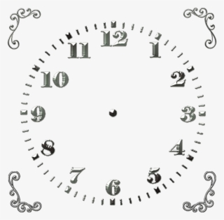 Square Clock Face - Clip Art Clock Second Hand