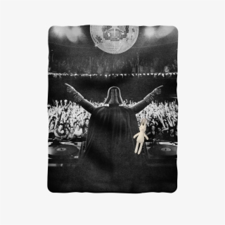 "party Vader Sublimation Baby Blanket\ - Monochrome