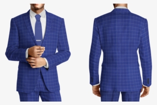 Azure Blue Windowpane - Tuxedo