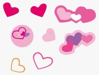 Clip Art Black And White Library Pink Cute Heart Shaped - Love Pink Vector Png