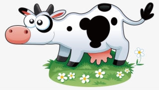 Cattle Sticker Mural - Cute Cartoon Animals