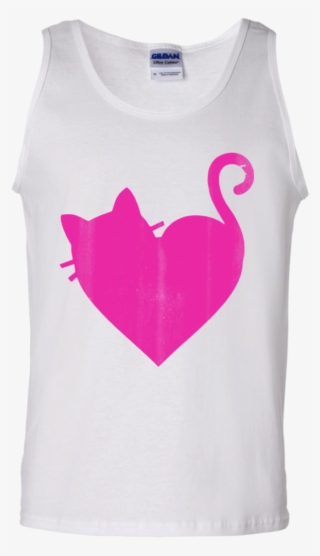 Cute Heart Cat Tank Top - Tee Shirt Mickey Gucci