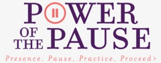 Kristine Camron Logo Power Of The Pause - Poster