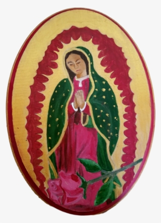 Decor Wall Hanging Virgen De Guadalupe Oval Shaped - Illustration