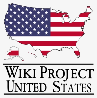 Wikiproject United States Logosvg - Red White And Blue Map Of Usa