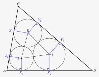 Since The Circles Are Tangent To The Sides Of The Triangle, - Diagram