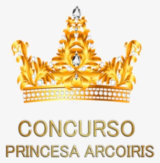 Logo01 Princesa Arcoiris - Transparent Background Gold Queen Crown