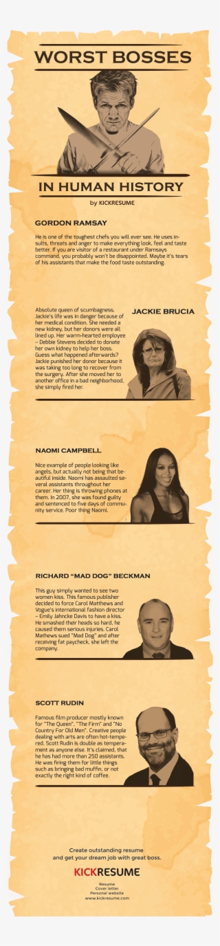 Horrible Bosses Infographic - Girl