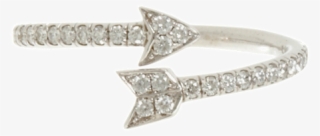 finn diamond arrow ring 18k white gold arrow ring set - ring