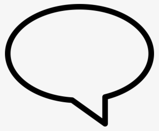 Oval Speech Bubble Comments - Piktogramm Sprechblase Transparent PNG
