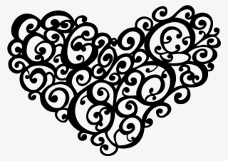 Silhouette Heart Png Transparent - Clip Art