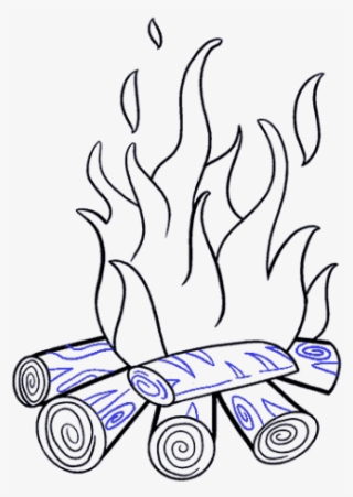 Drawn Fire Circle - Illustration