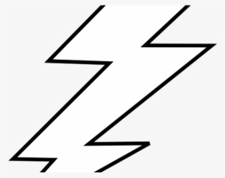 Free Lightning Bolt Stencil Lightening Clip Art - Poster