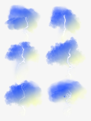 التدرج والبرق والأصفر الأزرق ناقلات صورة ملف Psd - Lightning