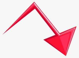 Drawn Triangle Red - سهم لأسفل