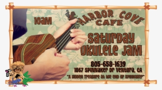 Saturday Night Ukulele Jams At Harbor Cove Cafe - Poster