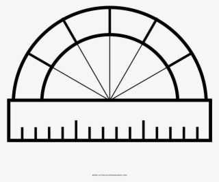 protractor coloring page - brick oven pizza clipart