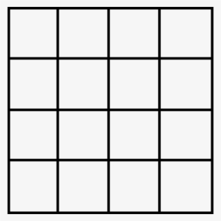 Use 3 Lines To Pass Through All 16 Blocks - Many Squares Are There