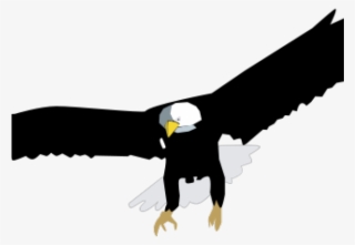 Drawn Bald Eagle Silhouette White - Bald Eagle Vector