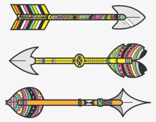 Vector Tribal Arrow - Flechas Tribales Png