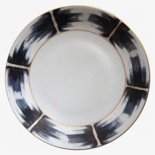 Kaleidoscope Dinner Plate Blue, Black And Gold - Plate