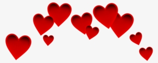 Red Sticker - Black Heart Crown Png